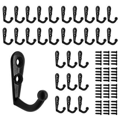 30 pcs Wall Black Mini Size Clothes hook