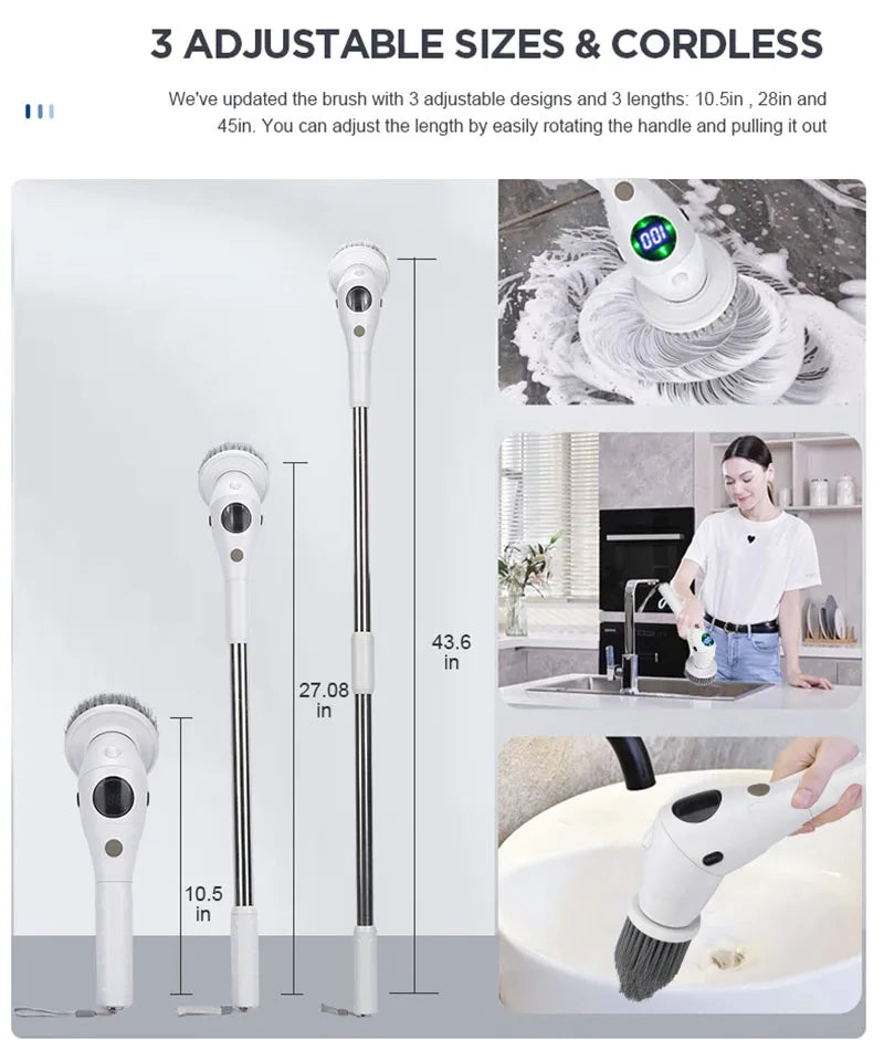 Multifunctional Electric Cleaning Brush