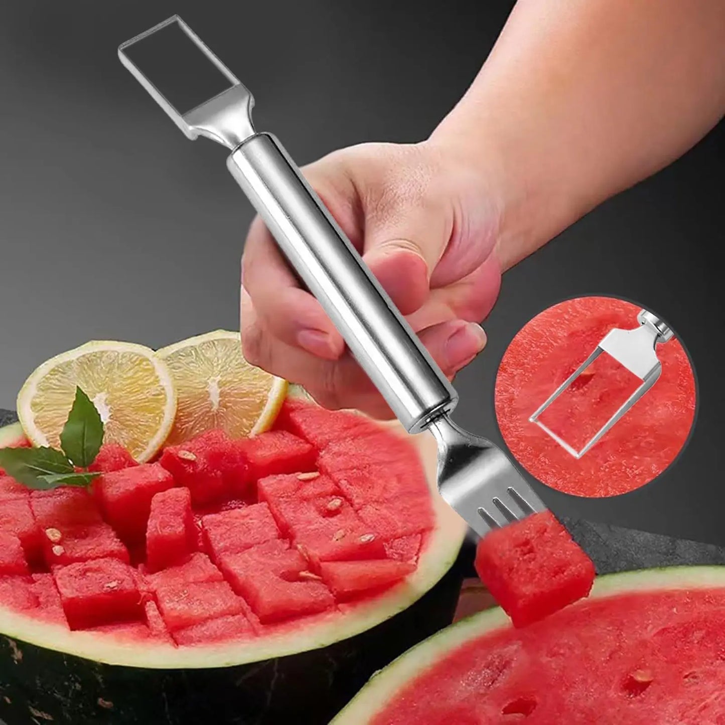 2-in-1 Stainless Steel Fruit Cutter