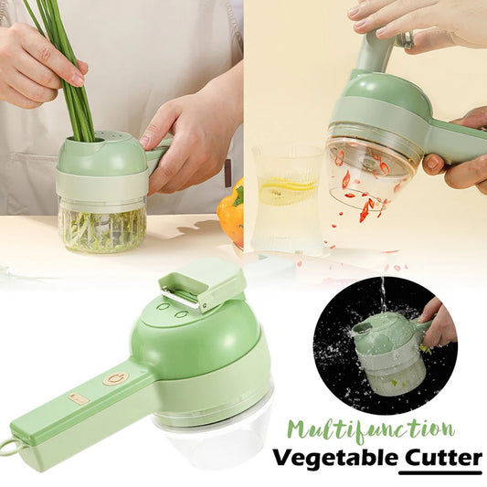 4 In1 Multifunctional Electric Vegetable Cutter