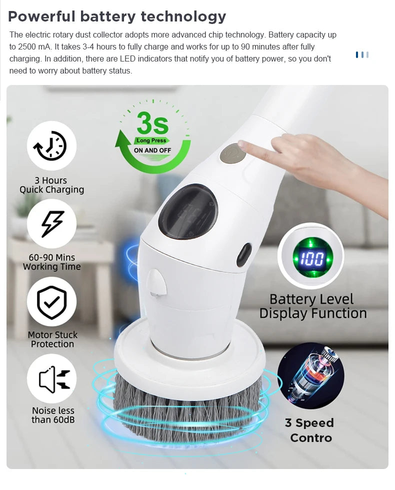 Multifunctional Electric Cleaning Brush